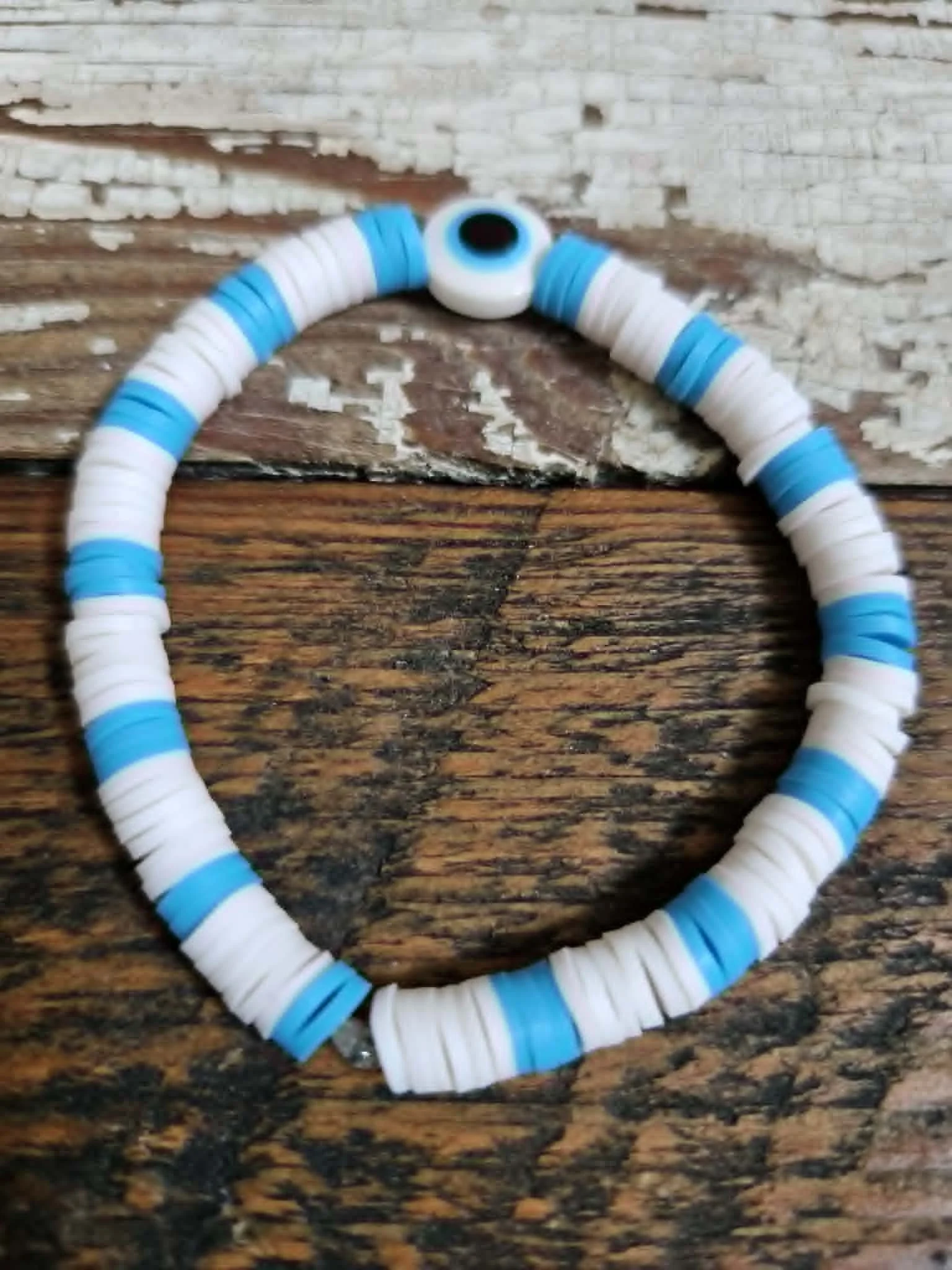 Blue & White eye ball Bracelet