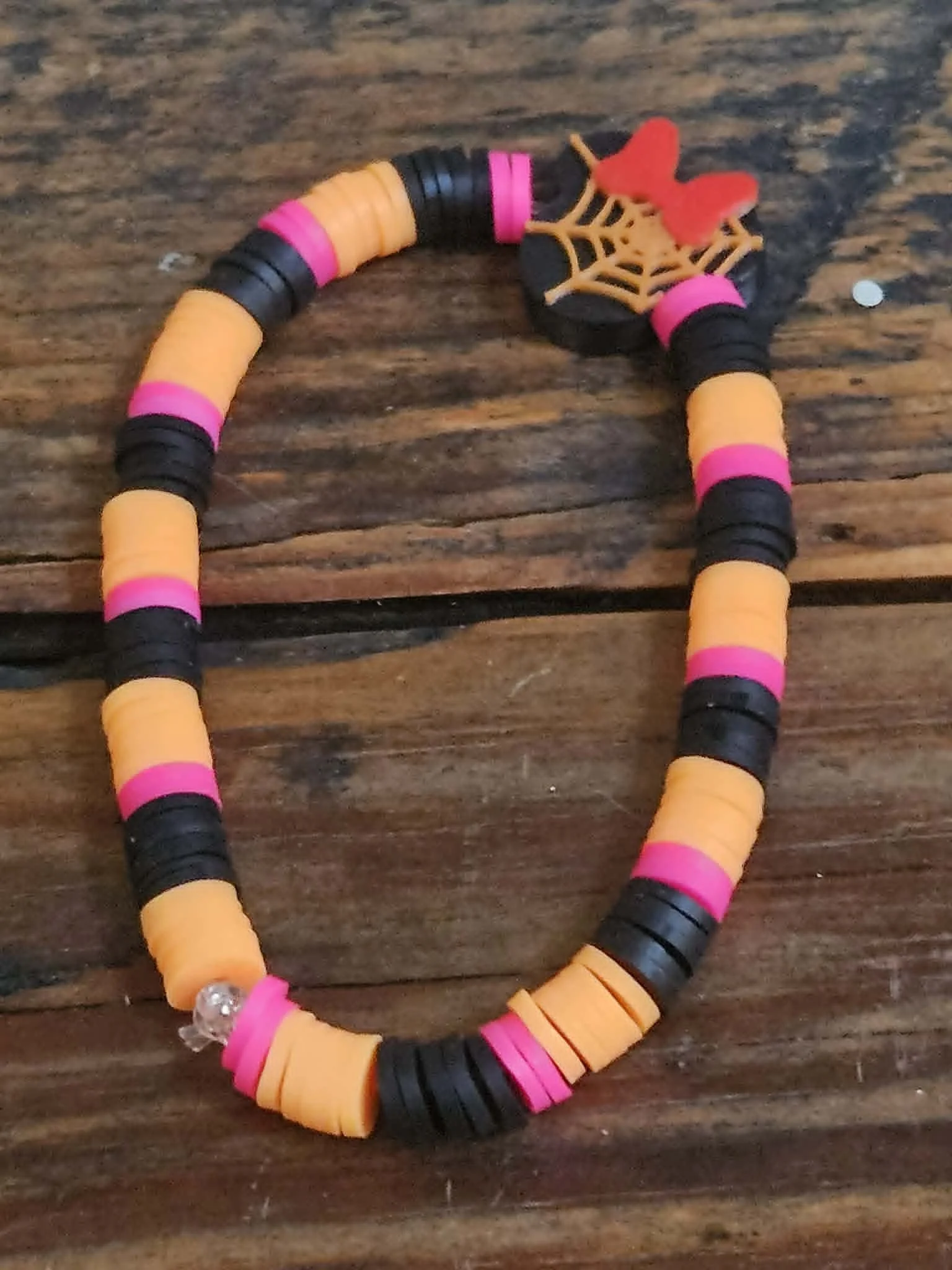 "Minnie" Halloween Charm Bracelet