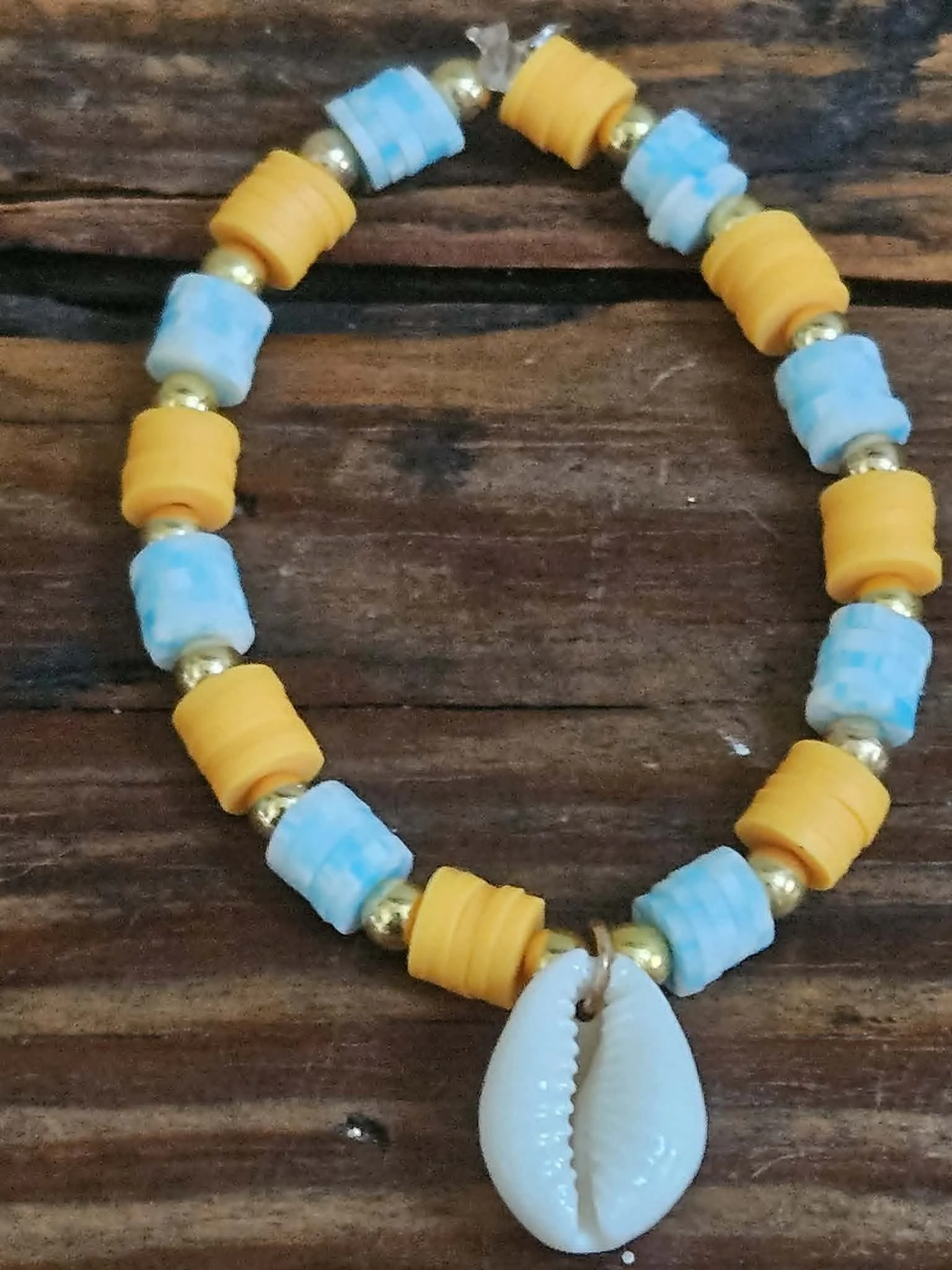 Cowrie Shell Beaded Bracelet