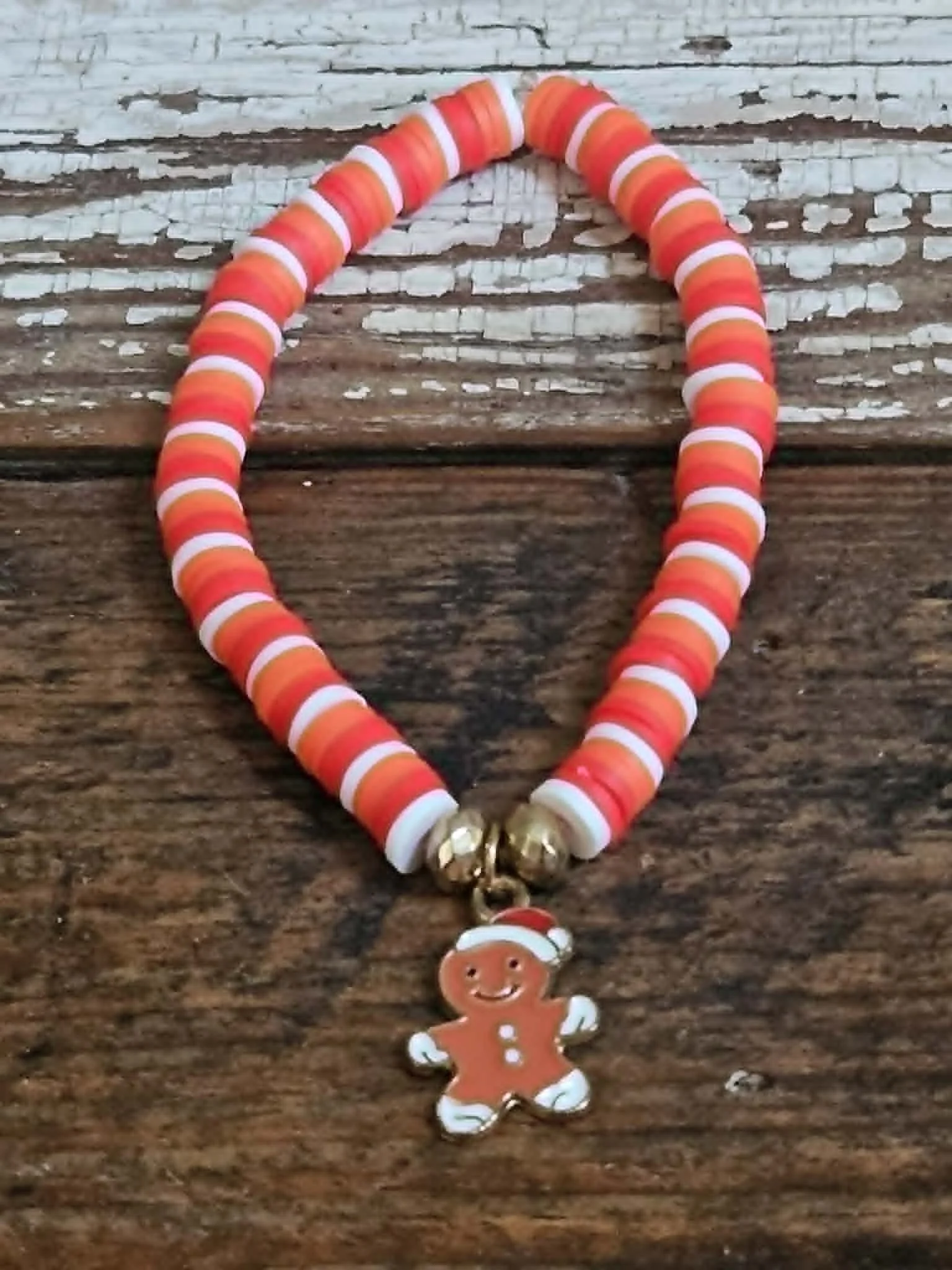 Gingerbread Joy Beaded Bracelet