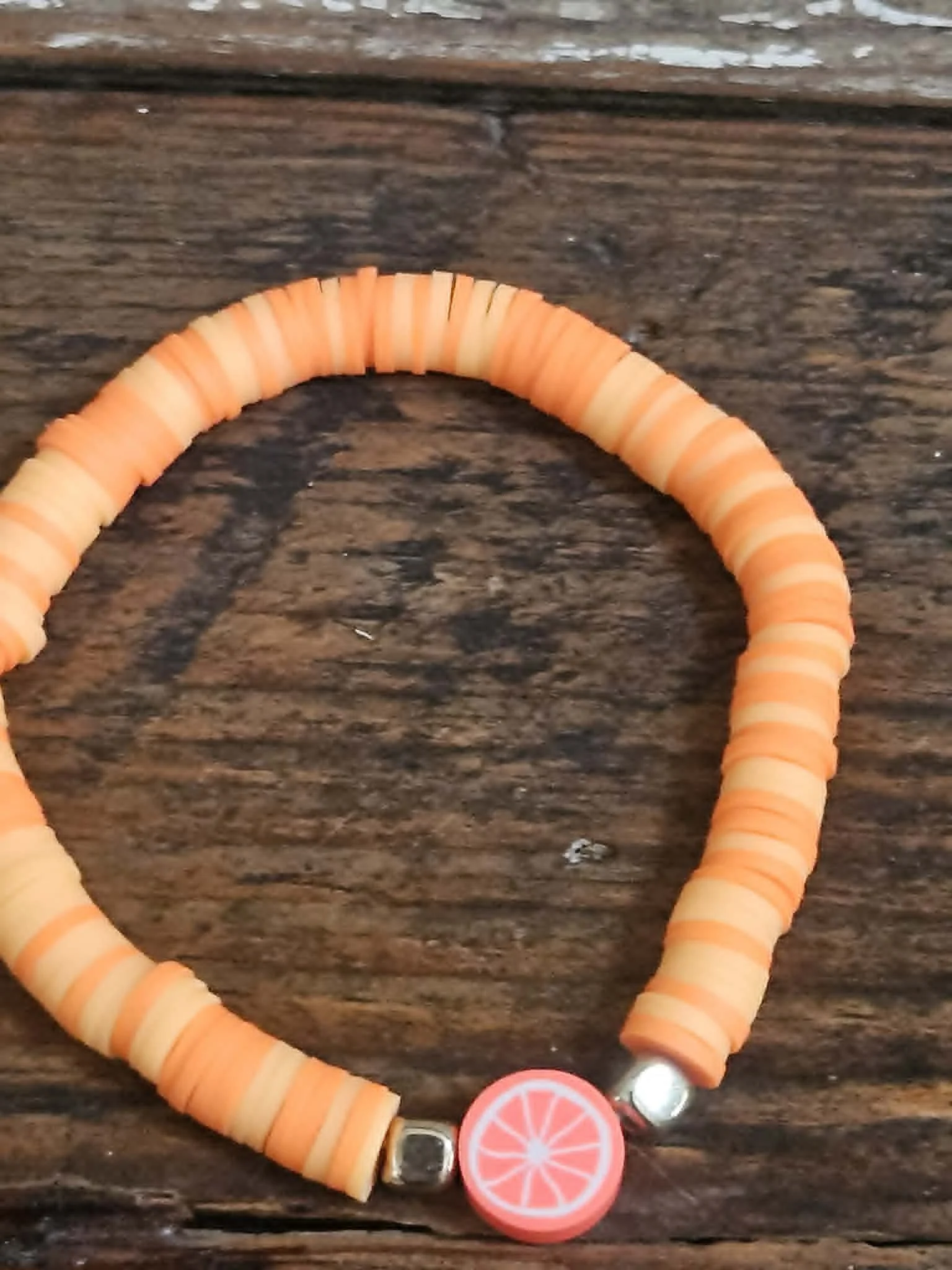 Citrus Slice Beaded Bracelet