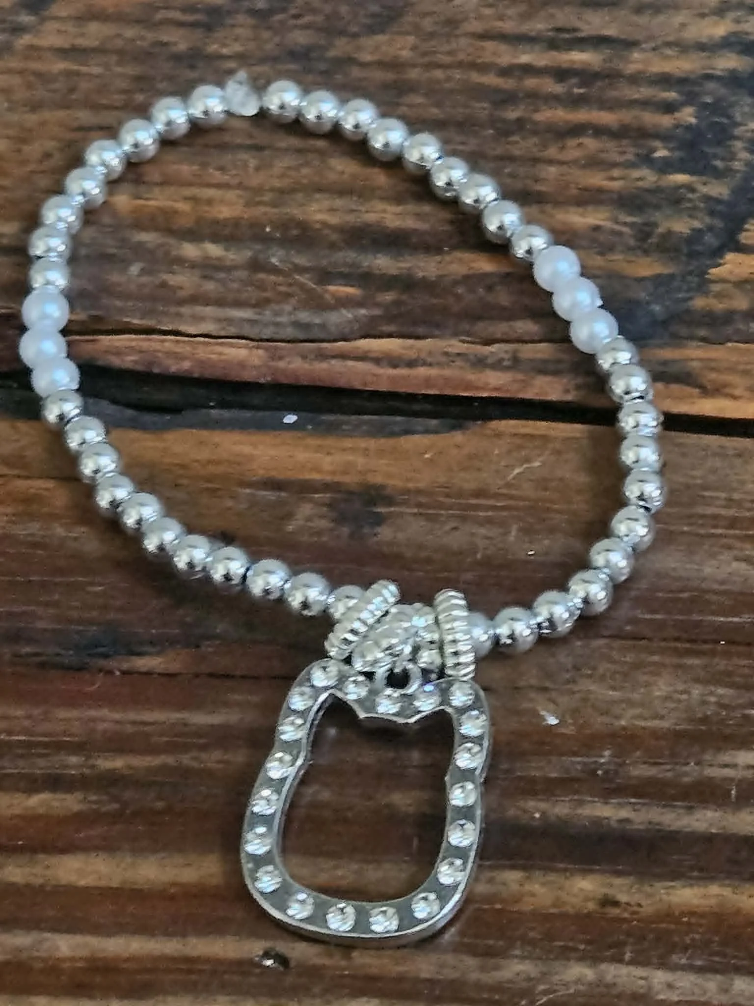 Silver Cat Charm Bracelet