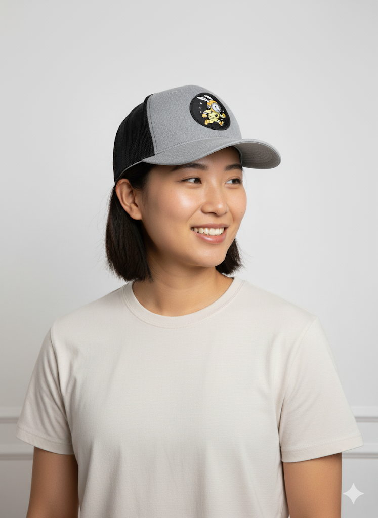 Patched Logo Mesh Trucker Hat