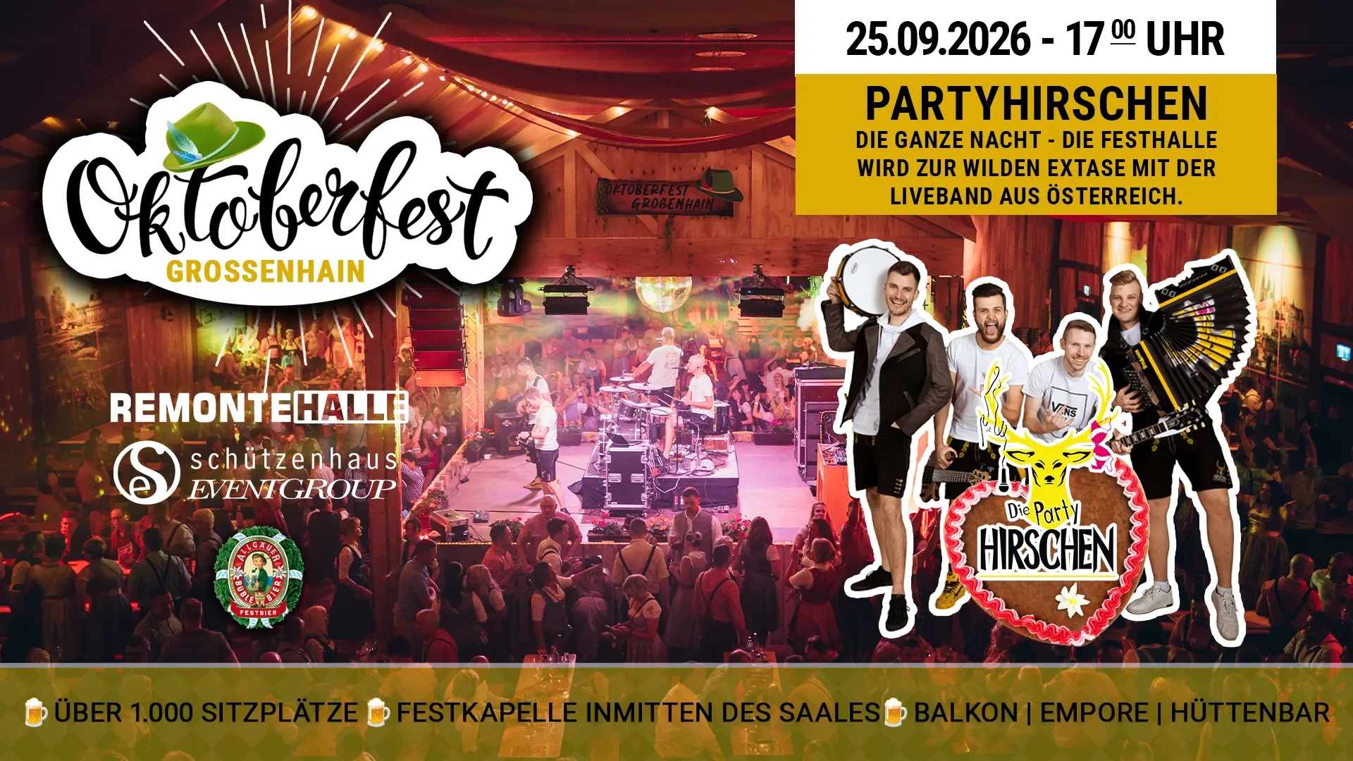 Oktoberfest Großenhain mit den Partyhirschen 
