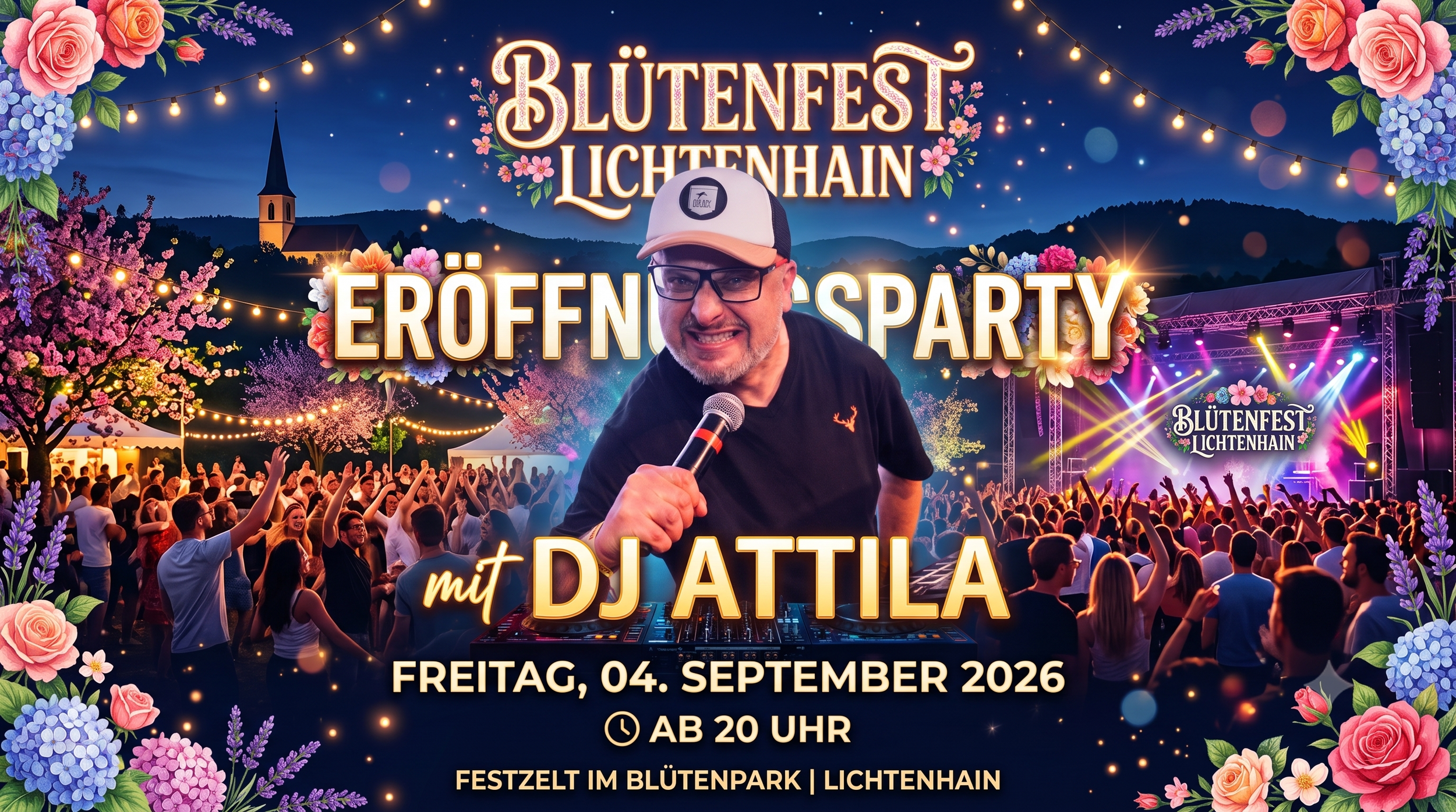 Eröffnungsparty Blütenfest Lichtenhain
