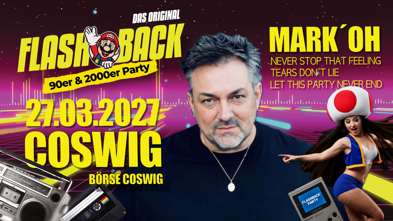 Flashback Party 90er und 2000er Party - LIVE MARK`OH
