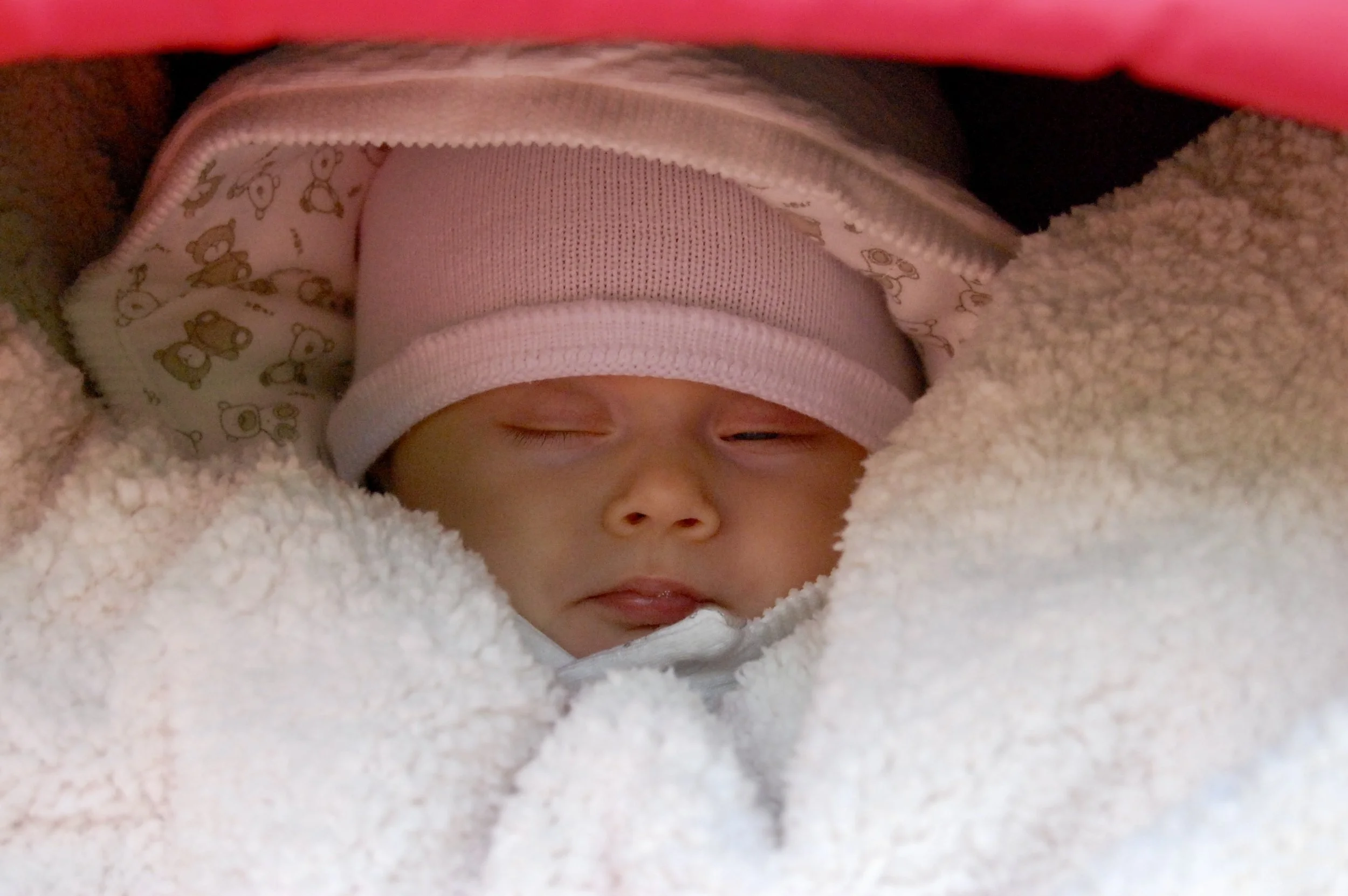 Baby sleeping Stroller Doula Ottawa