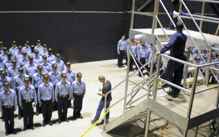 Battle Stations 21 - Capping Ceremony Rehearsal - US Navy - 2005