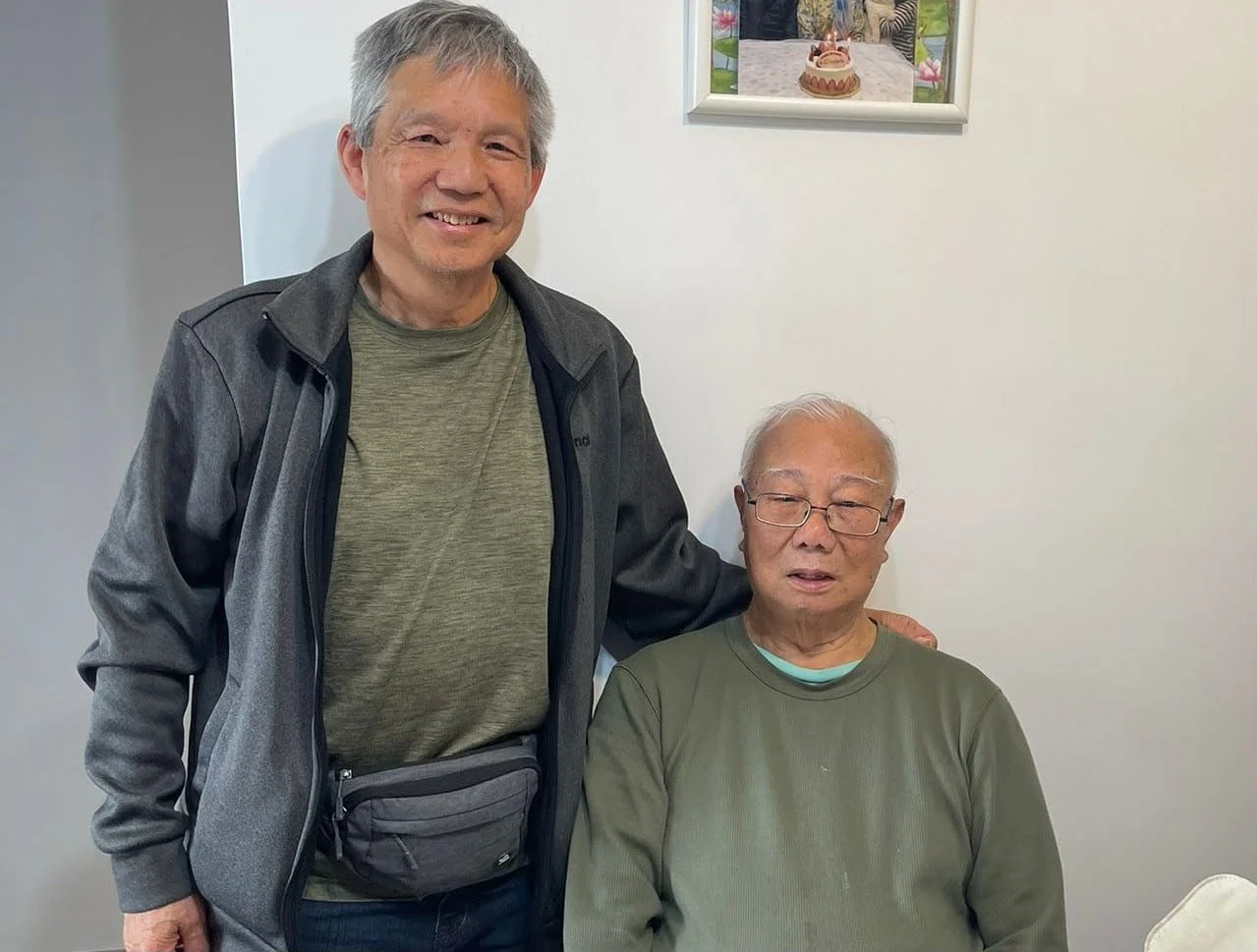 Sifu Rick Wong with his Sifu Law Chiu Wing in 2025