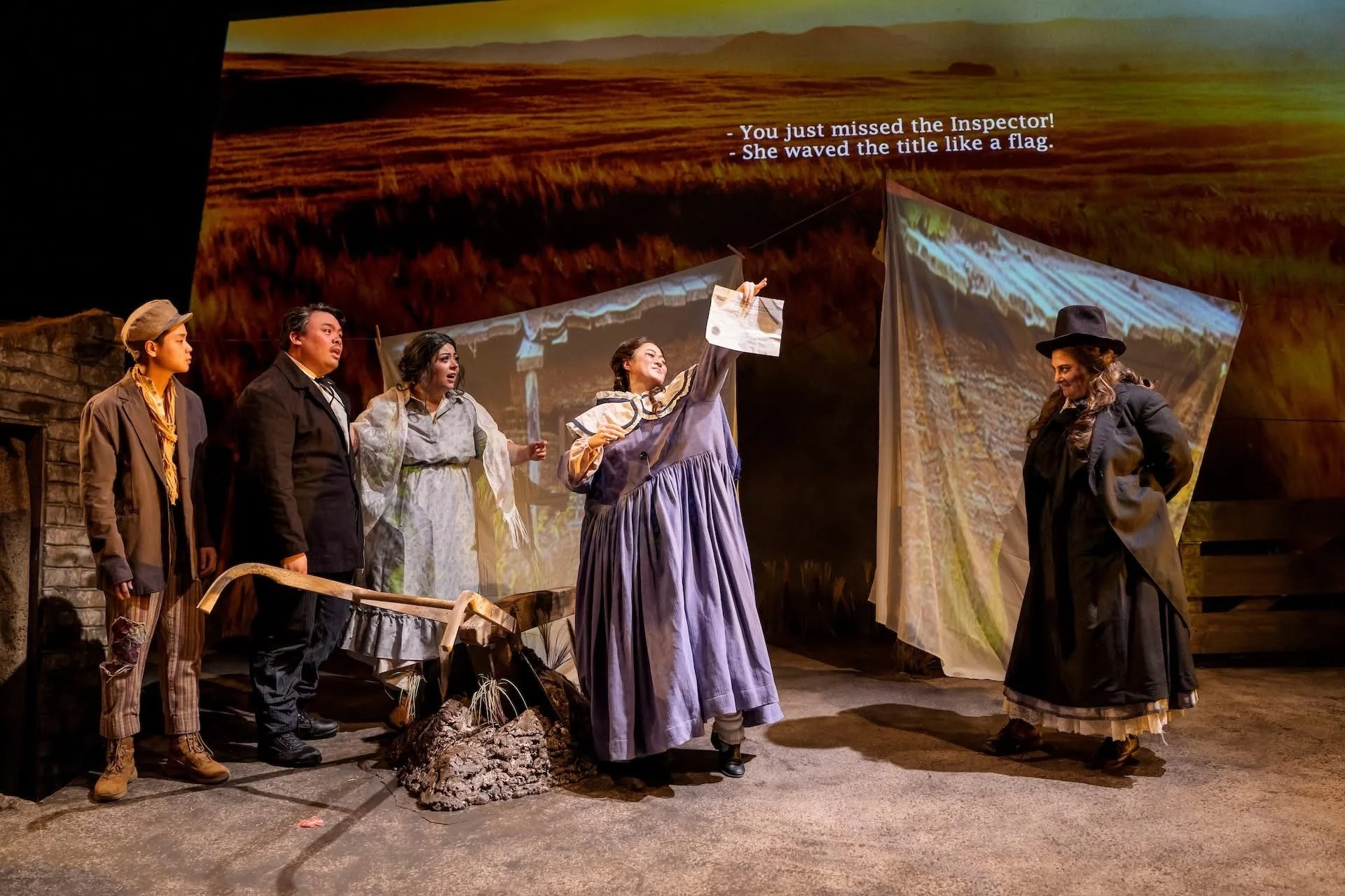 Northwestern Opera Theater's Proving Up (2025). Photo courtesy of Todd Rosenberg.