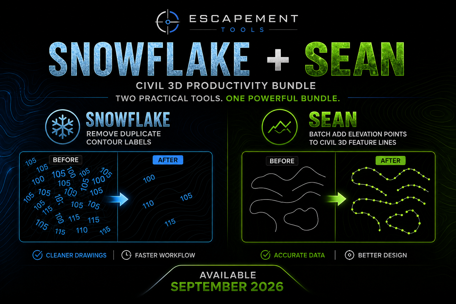Snowflake + Sean — Civil 3D Productivity Bundle