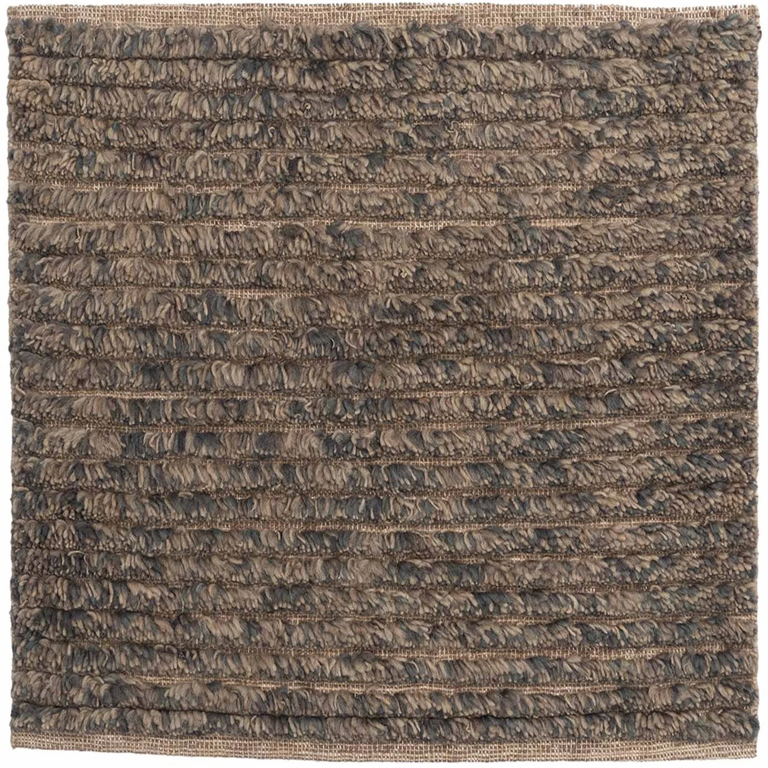 Space Dyed Natural Shag Barley Steel