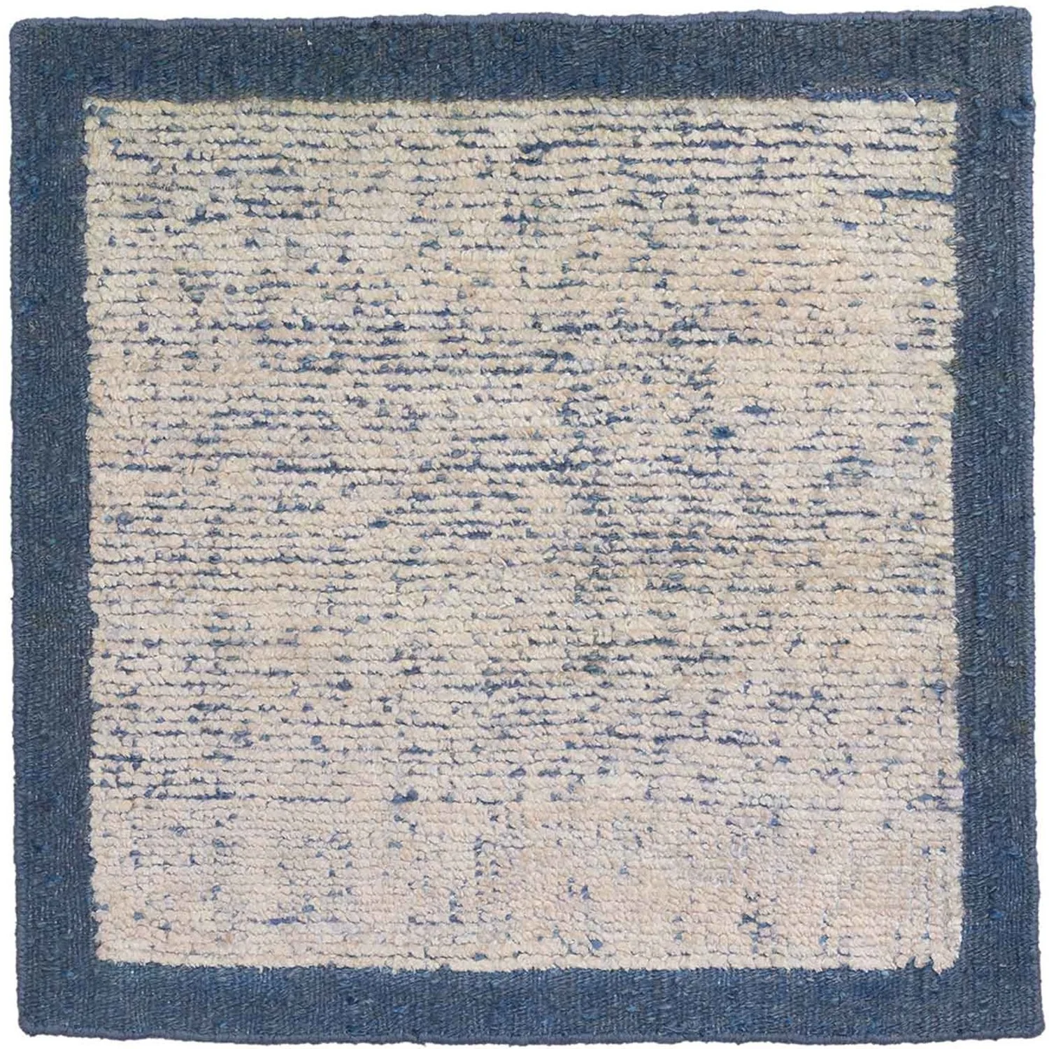 High Contrast Texture Silk & Jute Natural Periwinkle