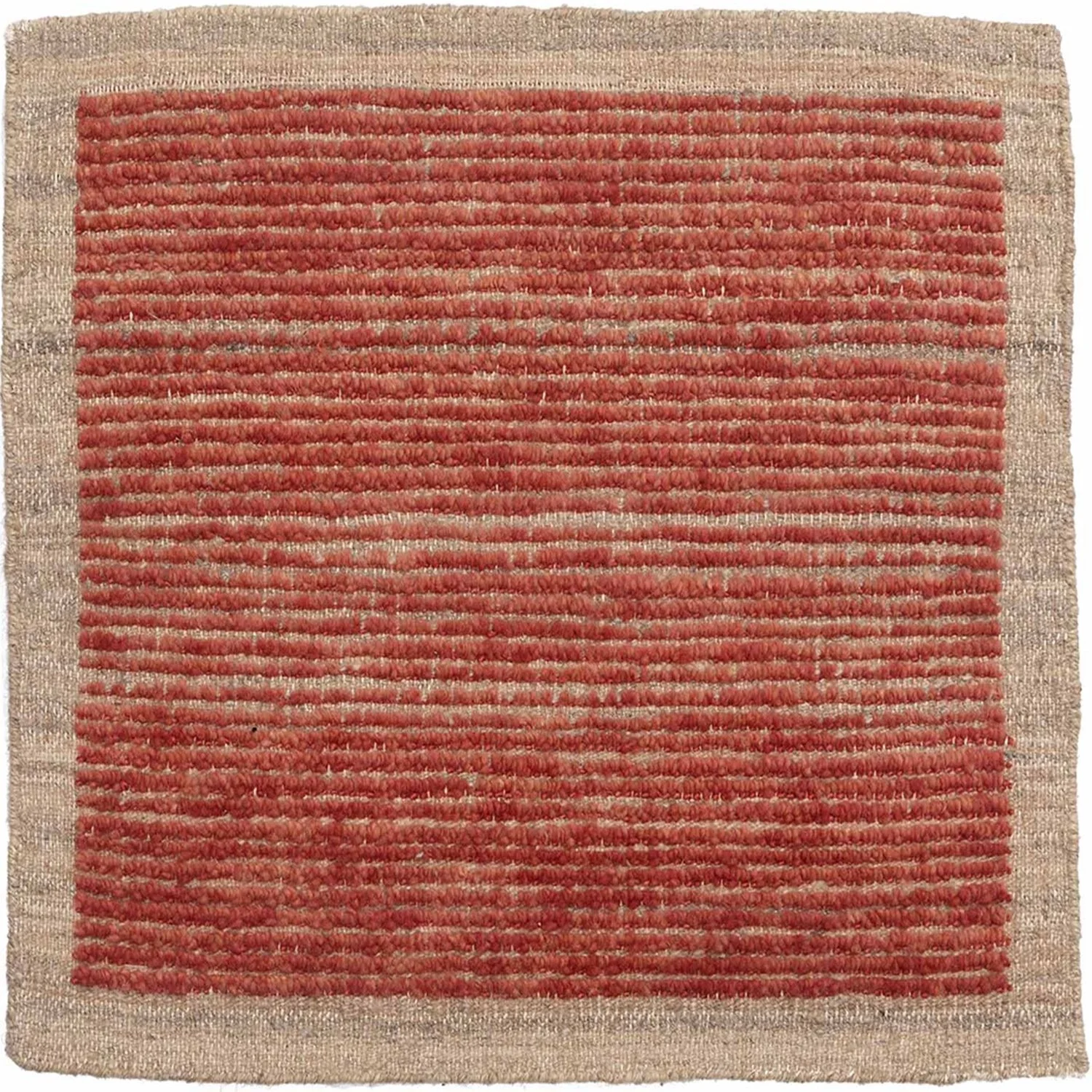 Natural Textured Stripe Faded Pomegranate