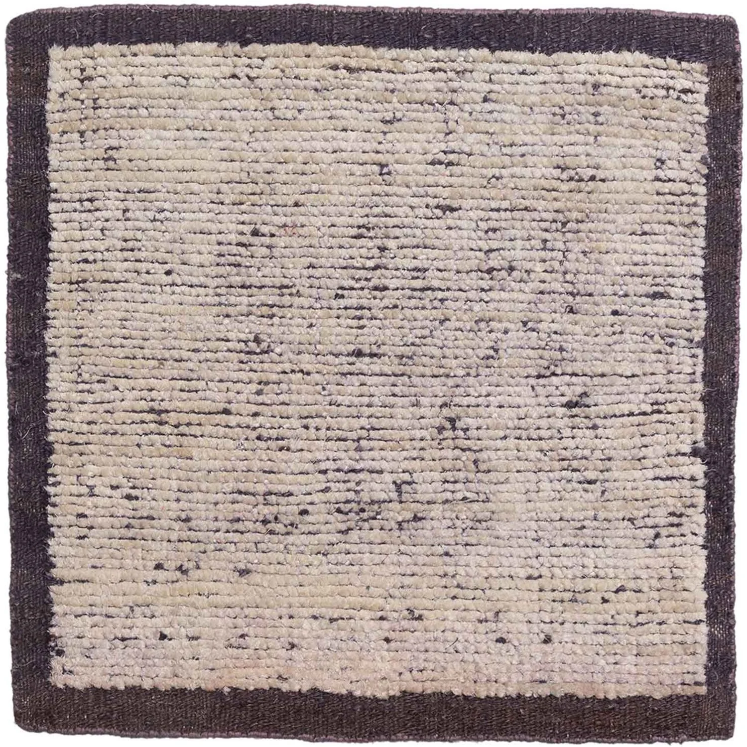 High Contrast Texture Silk & Jute Natural Night Plum