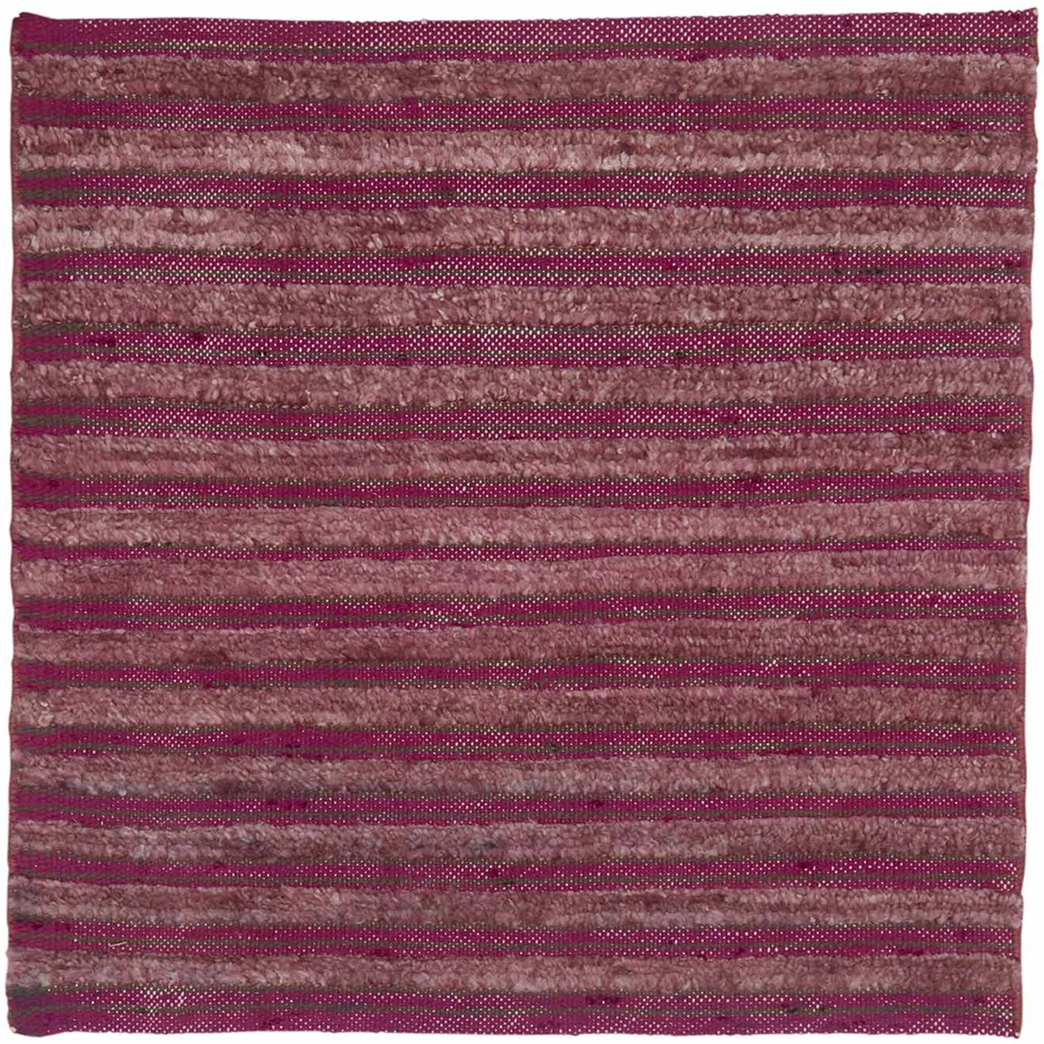 Shag Stripe Raspberry Heather