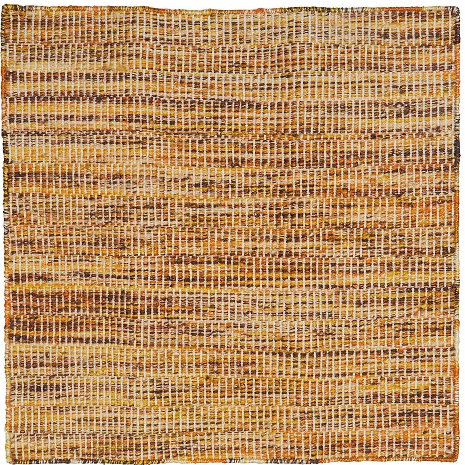 Space Dyed Grid Orange Zest Bark