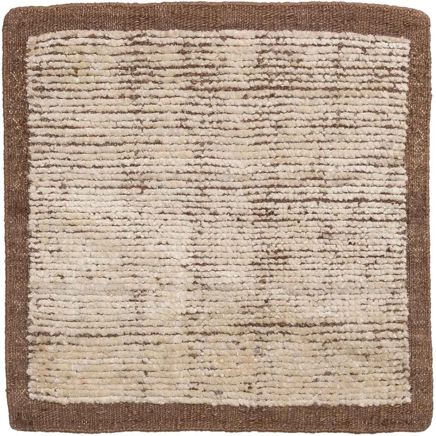 High Contrast Textured Silk & Jute Natural Bark