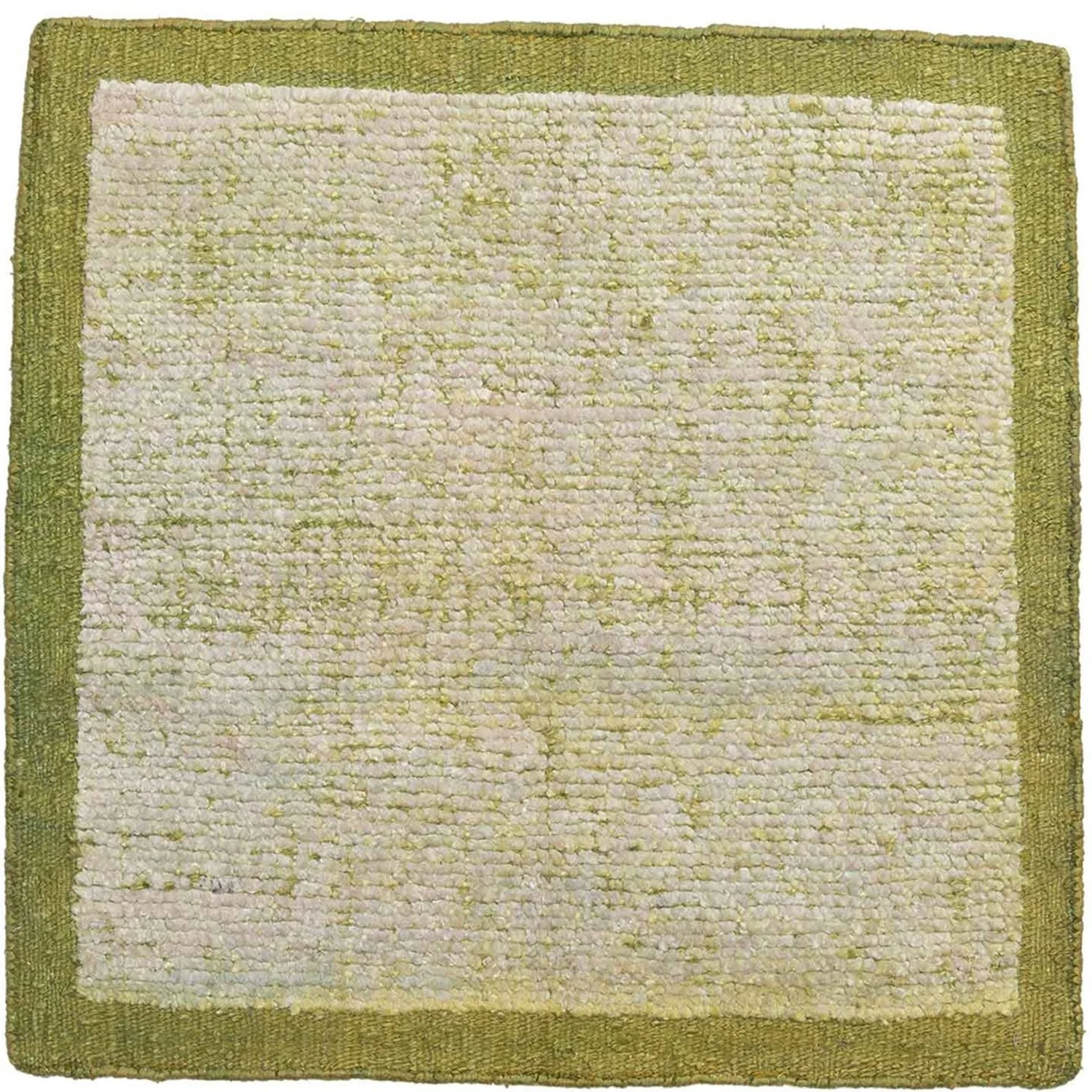 High Contrast Texture Silk & Jute Natural Pistachio