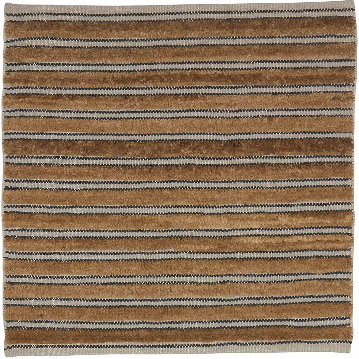 Shag Stripe Mushroom Mahogany
