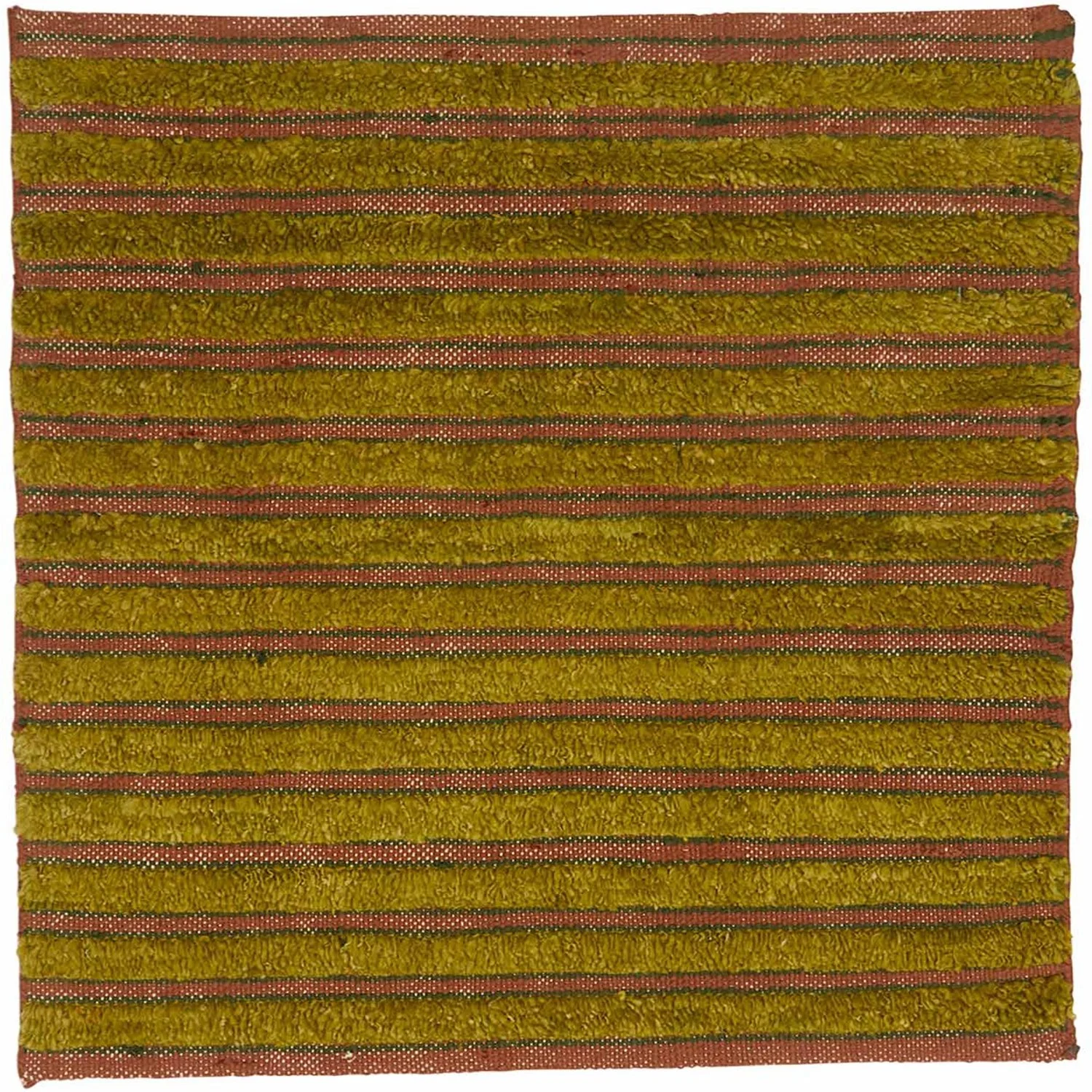 Shag Stripe Cocoa Moss Leaf