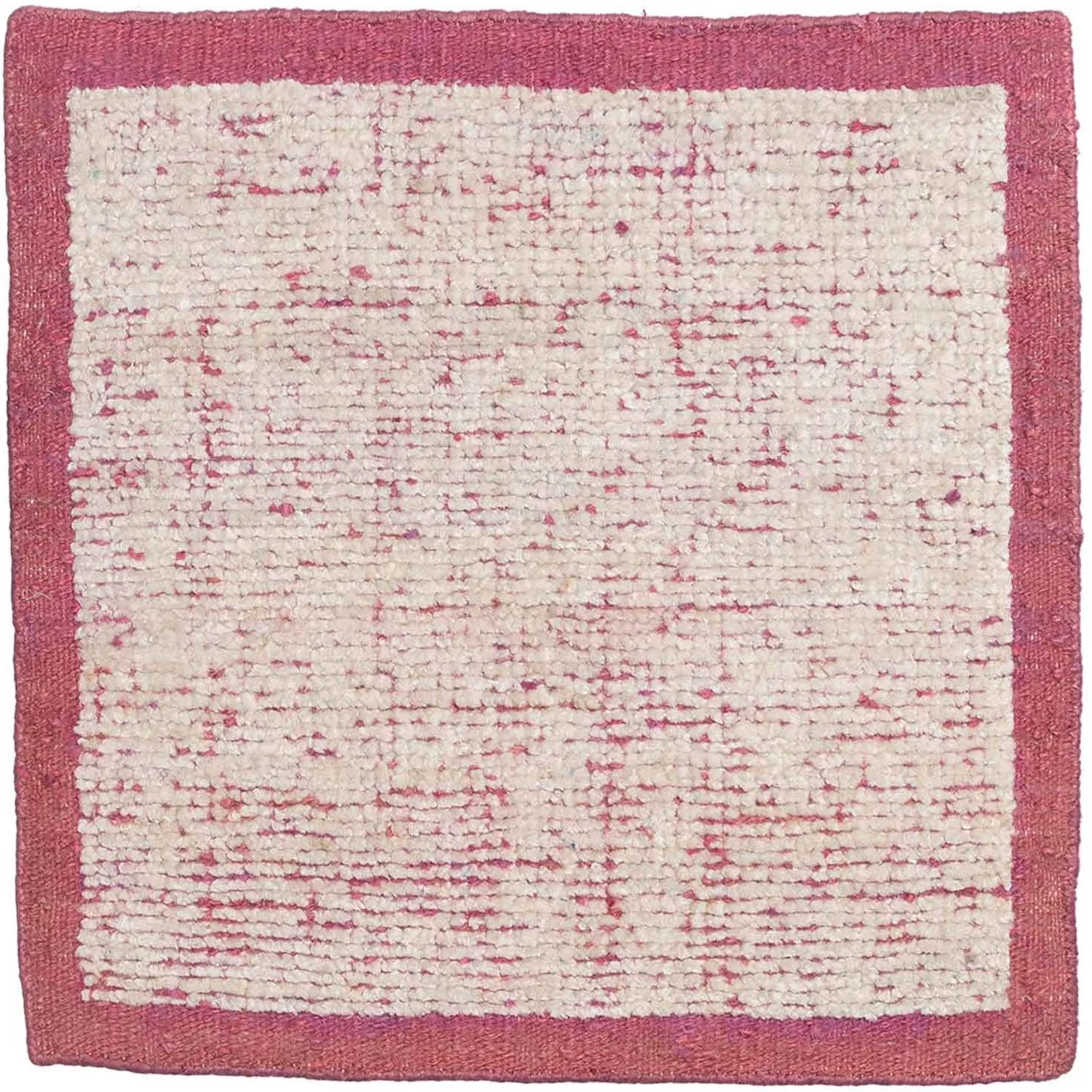 High Contrast Texture Silk & Jute Rose Petal