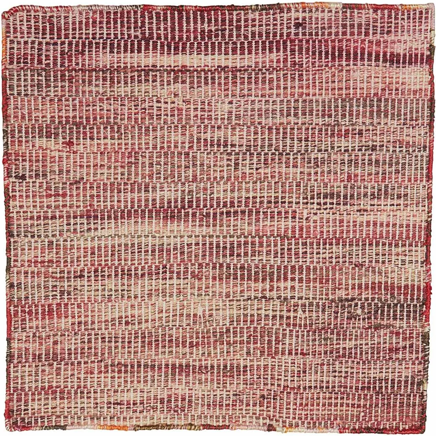 Space Dyed Grid Cranberry Blossom Straw
