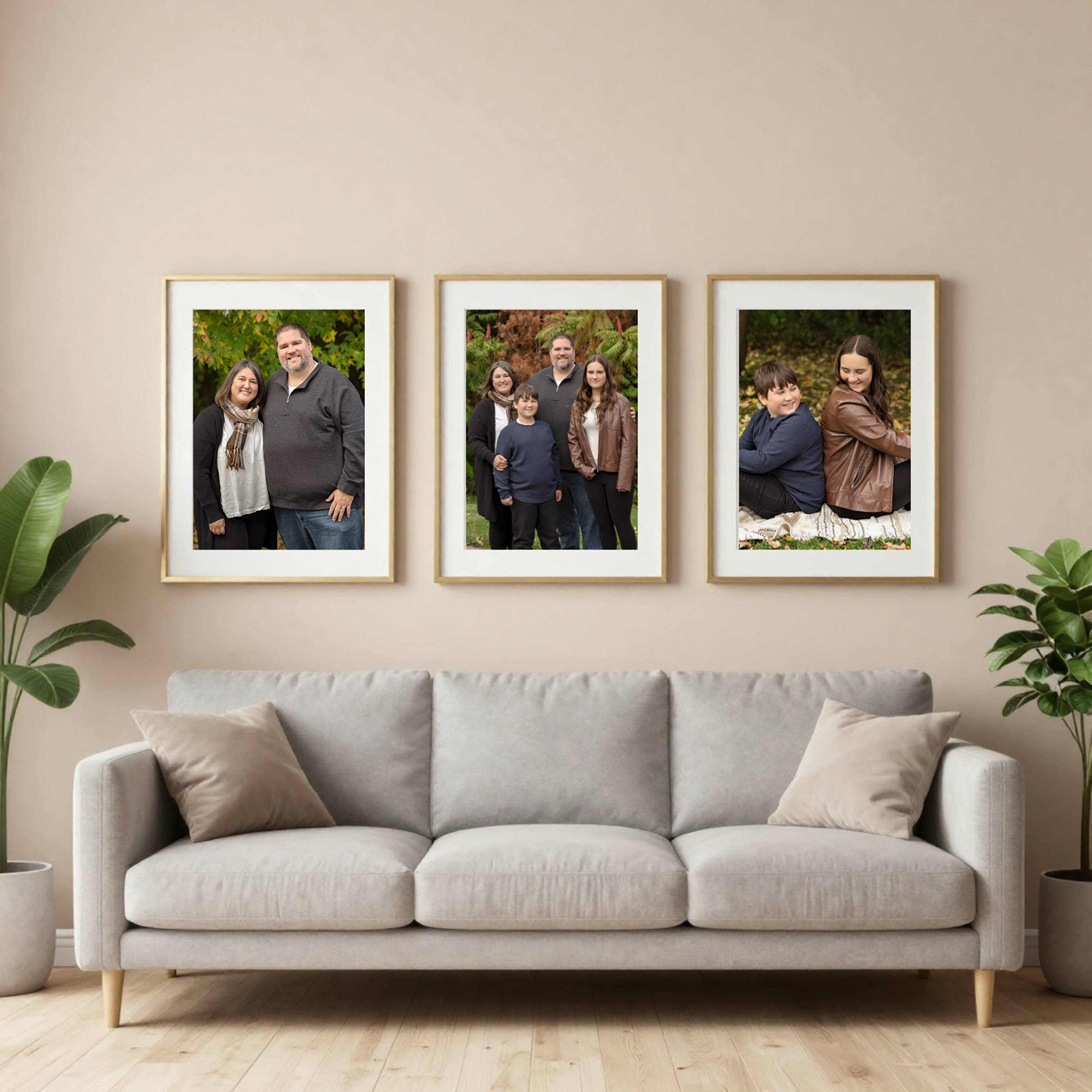 family photography kitchener waterloo — warm, natural family portrait outdoors