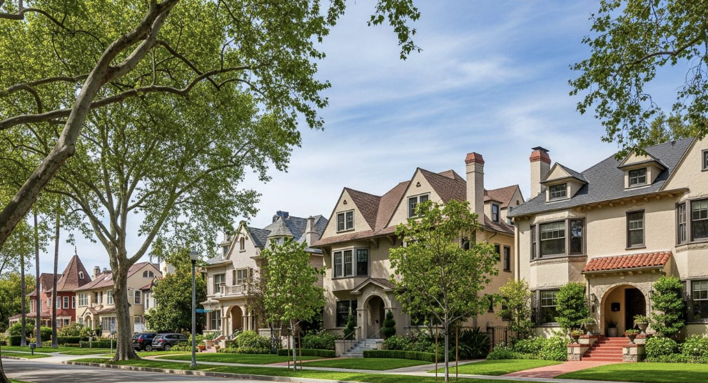 Lafayette Square Historic Homes in West Adams, Los Angeles