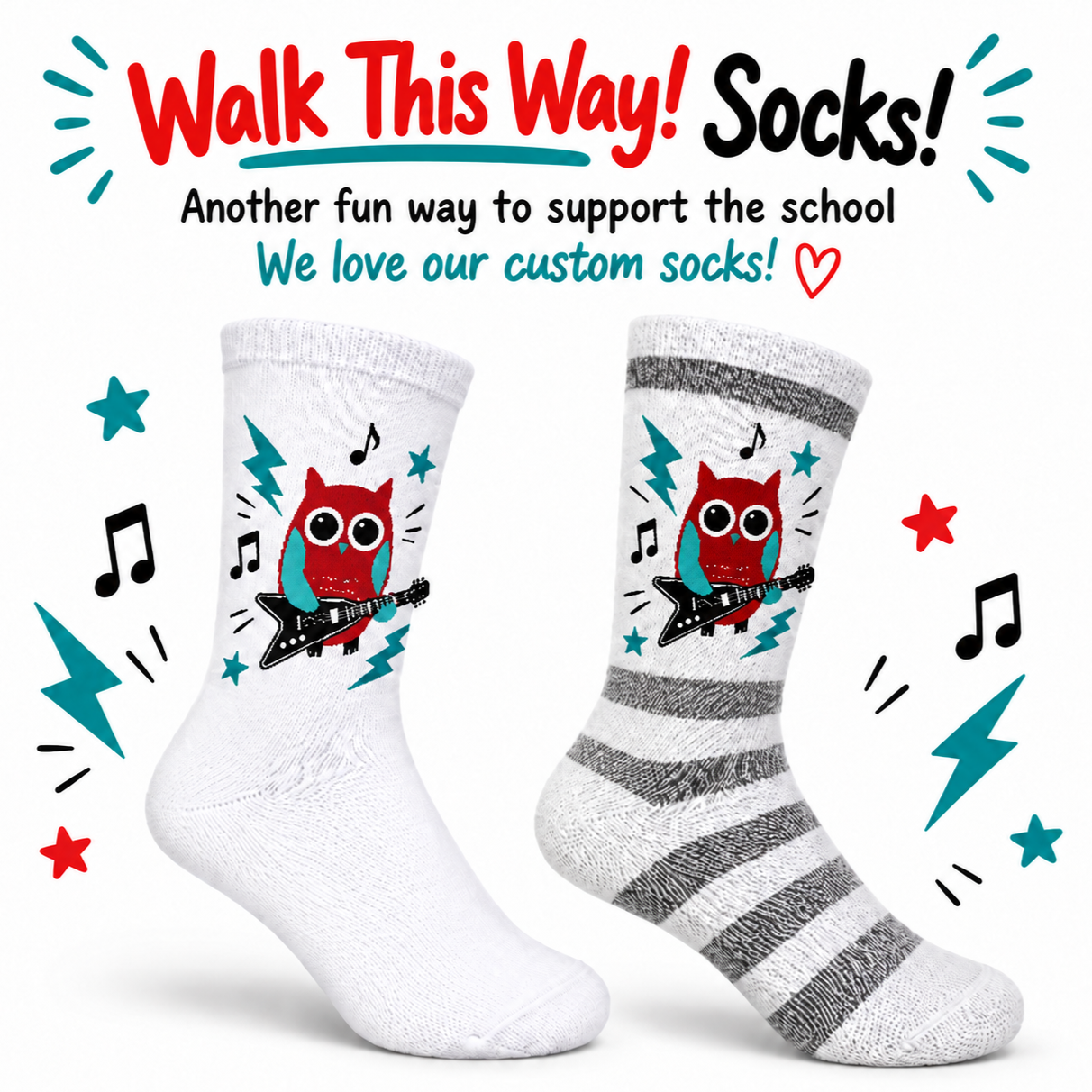 Walk This Way Socks