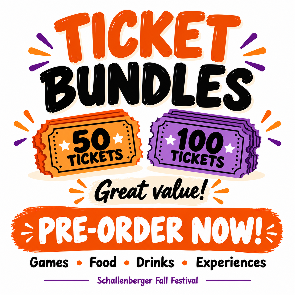 Fall Festival Ticket Bundles