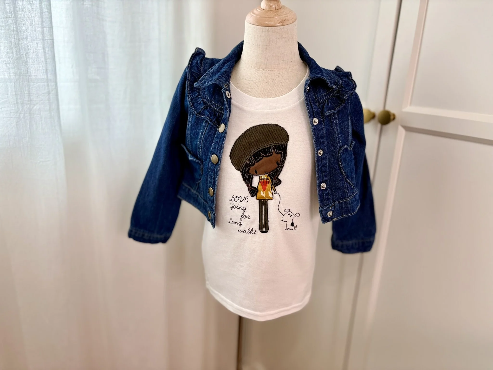 Little Girl and Puppy T-Shirt