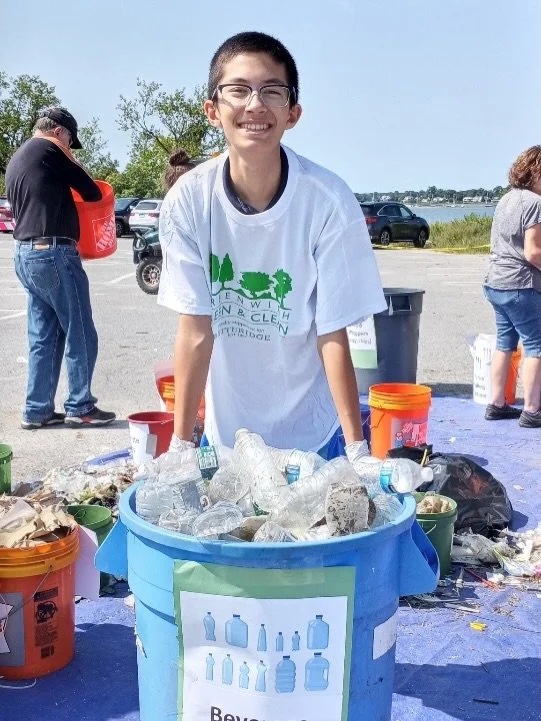 Mary Raymond Memorial Award | Thomas McKinney
&nbsp;
✨🪣 The Mary Raymond Memorial Award recognizes an individual or group whose work has focused on community cleanups &mdash; a cause Mary Raymond cared deeply about.

👏 Thomas McKinney, Greenwich Hi