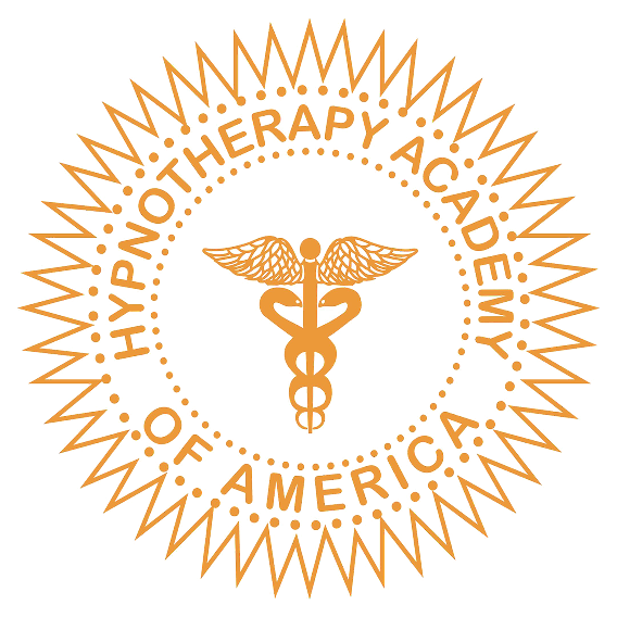 Logo with caduceus symbol surrounded by text reading 'No Therapy, No Academy, No America' in a circular pattern, with a gold and black color scheme.