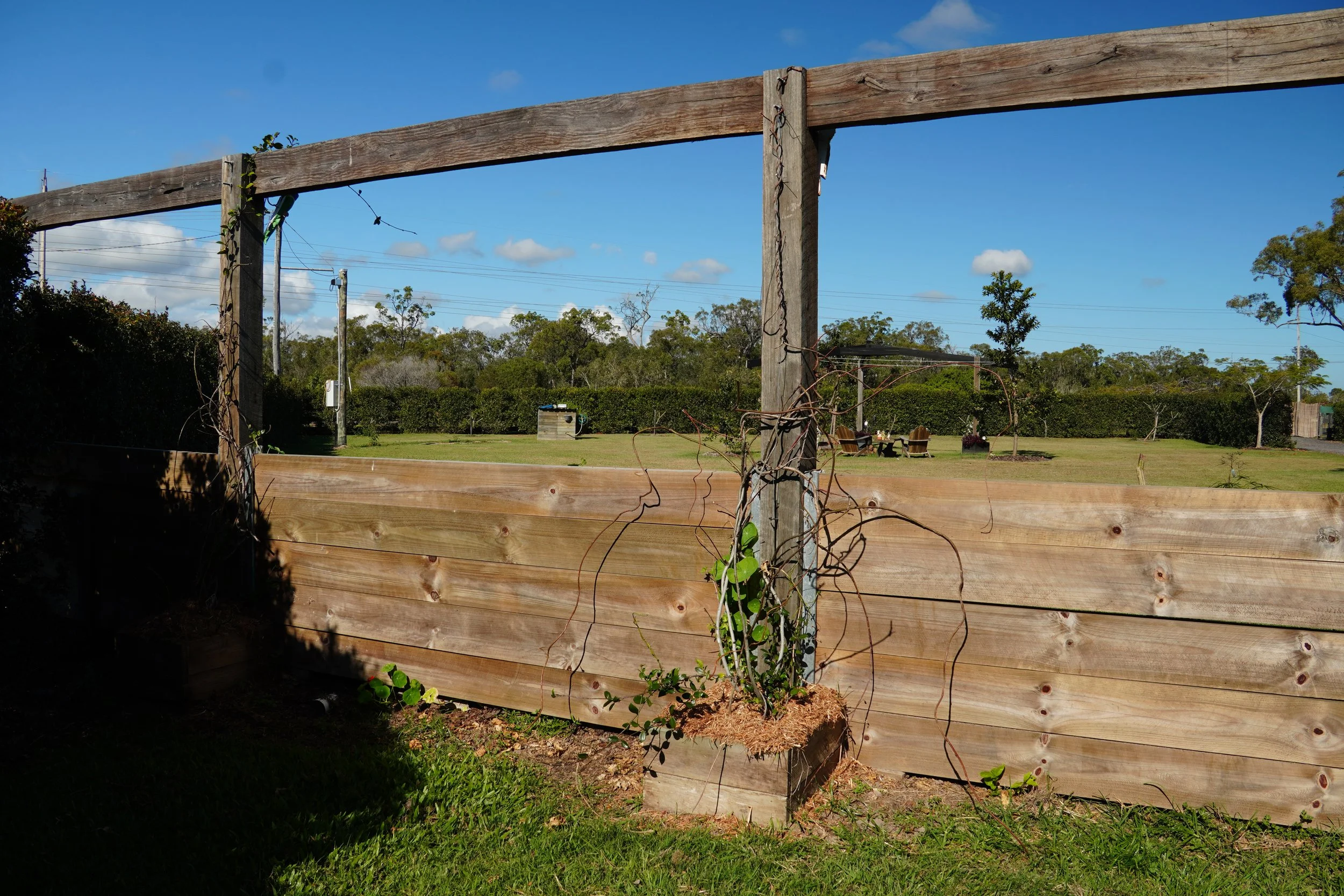 Outdoor Timber Fence Gate