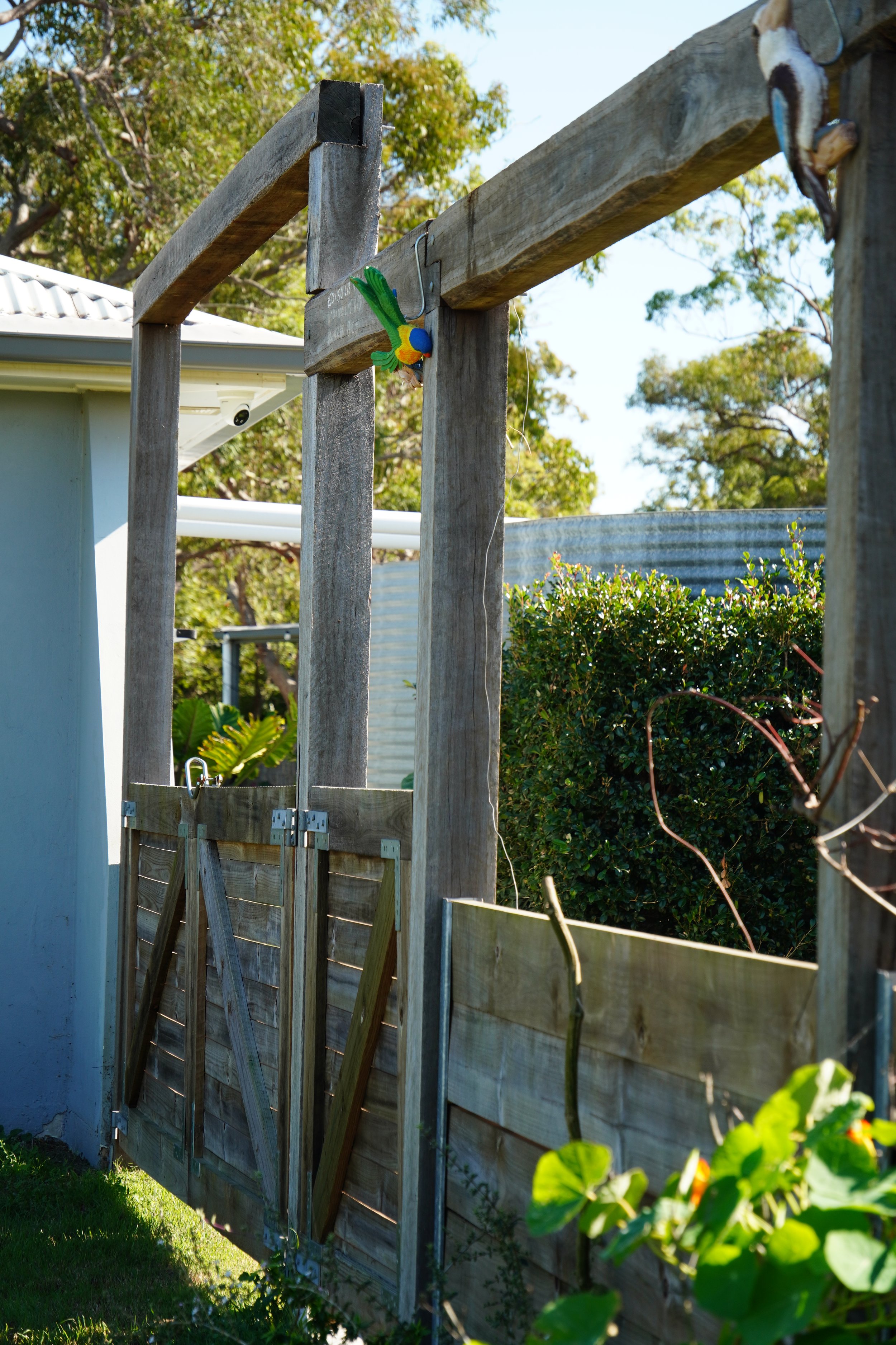 Outdoor Timber Fence Gate