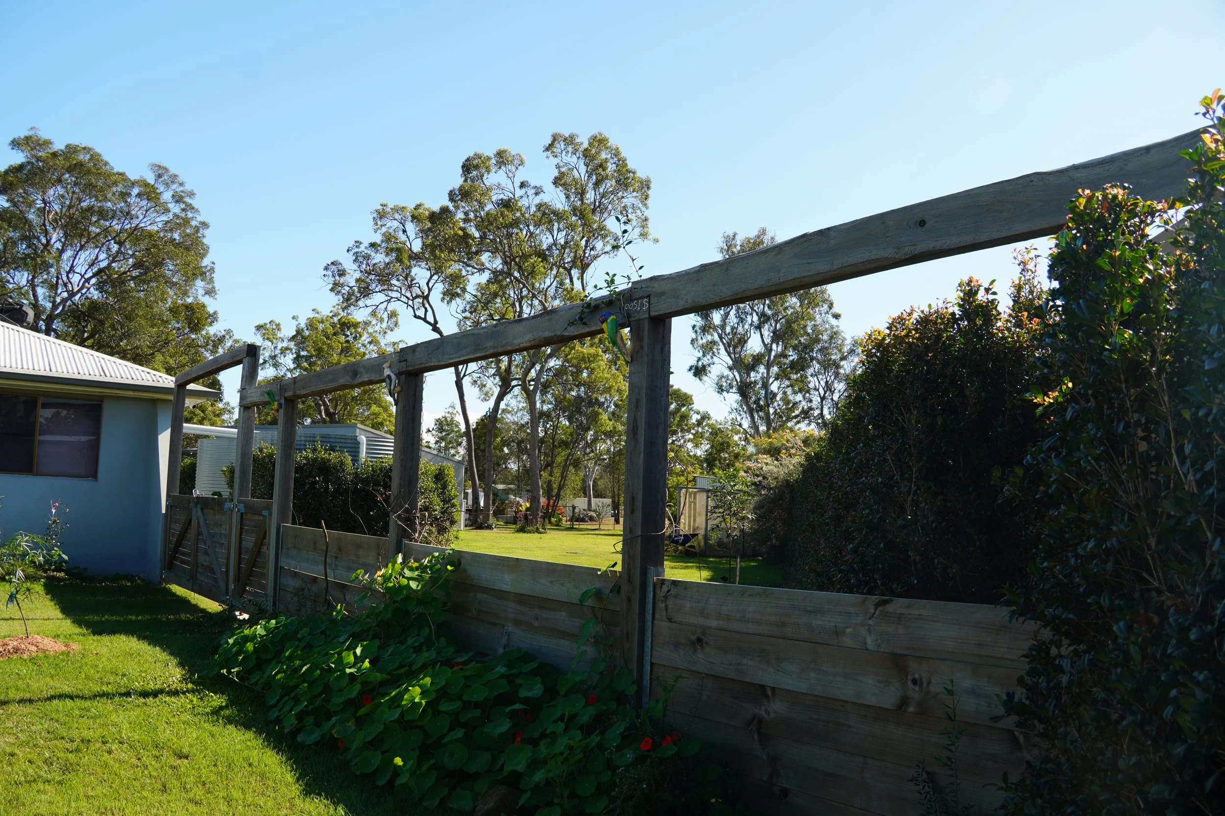 Outdoor Timber Fence Gate