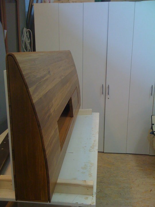 Real Wood Teak Bed Headrest