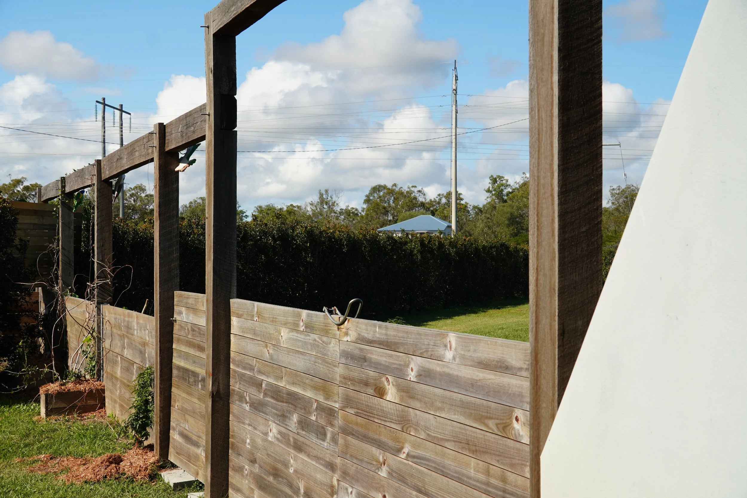 Outdoor Timber Fence Gate