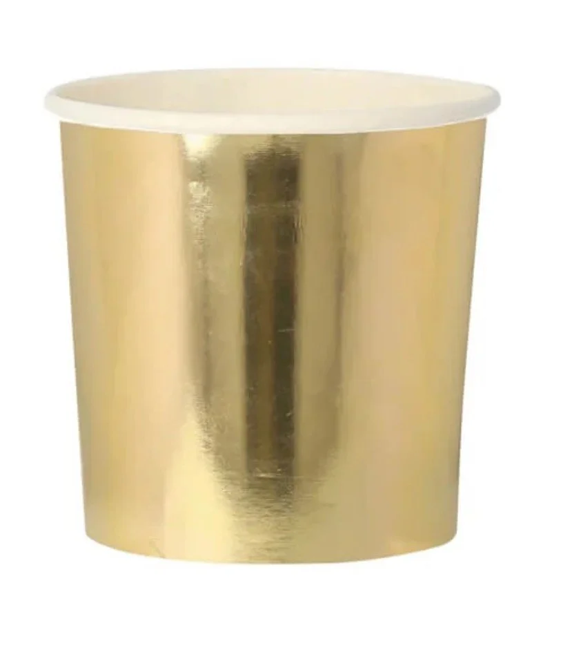 Meri Meri Gold Tumbler Cups
