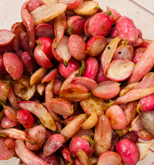 Brown Butter MA'O Radish Salad