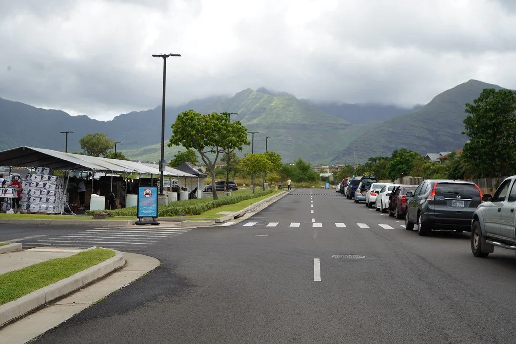 KHON2: Hundreds gather for West Oahu food distribution