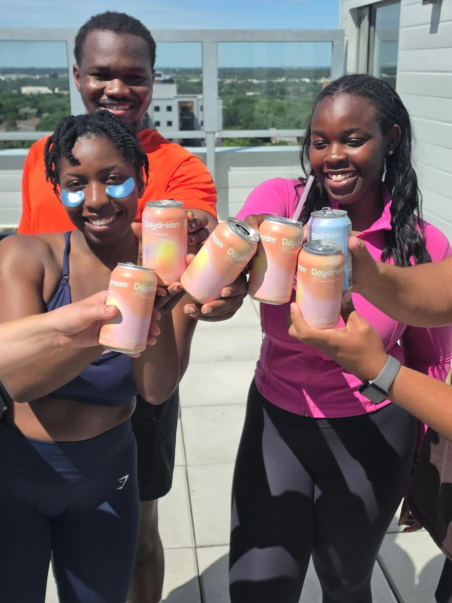 Pilates eyepatches and Adaptogenic drinks