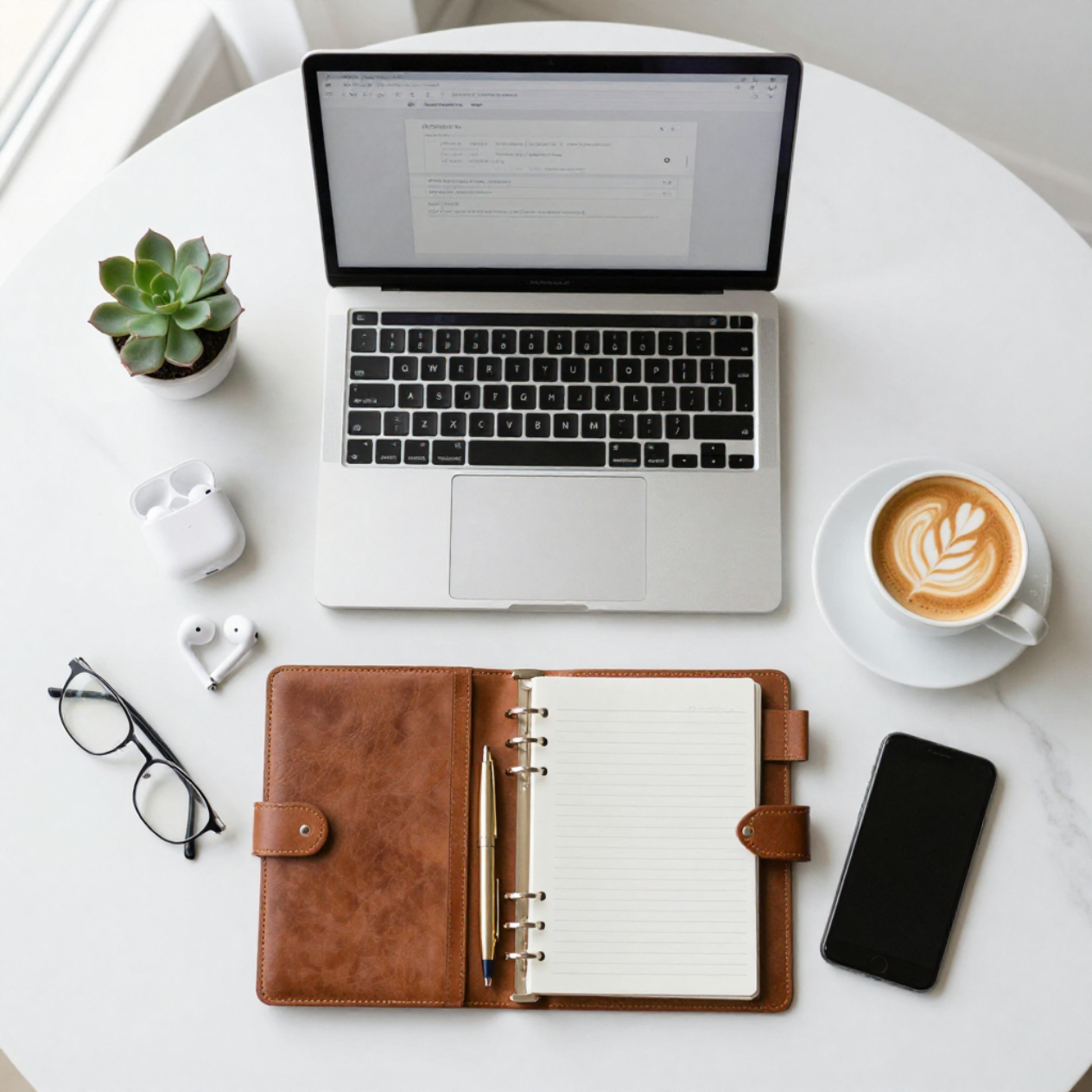 Professional workspace supporting resume writing, career coaching and LinkedIn optimization services.