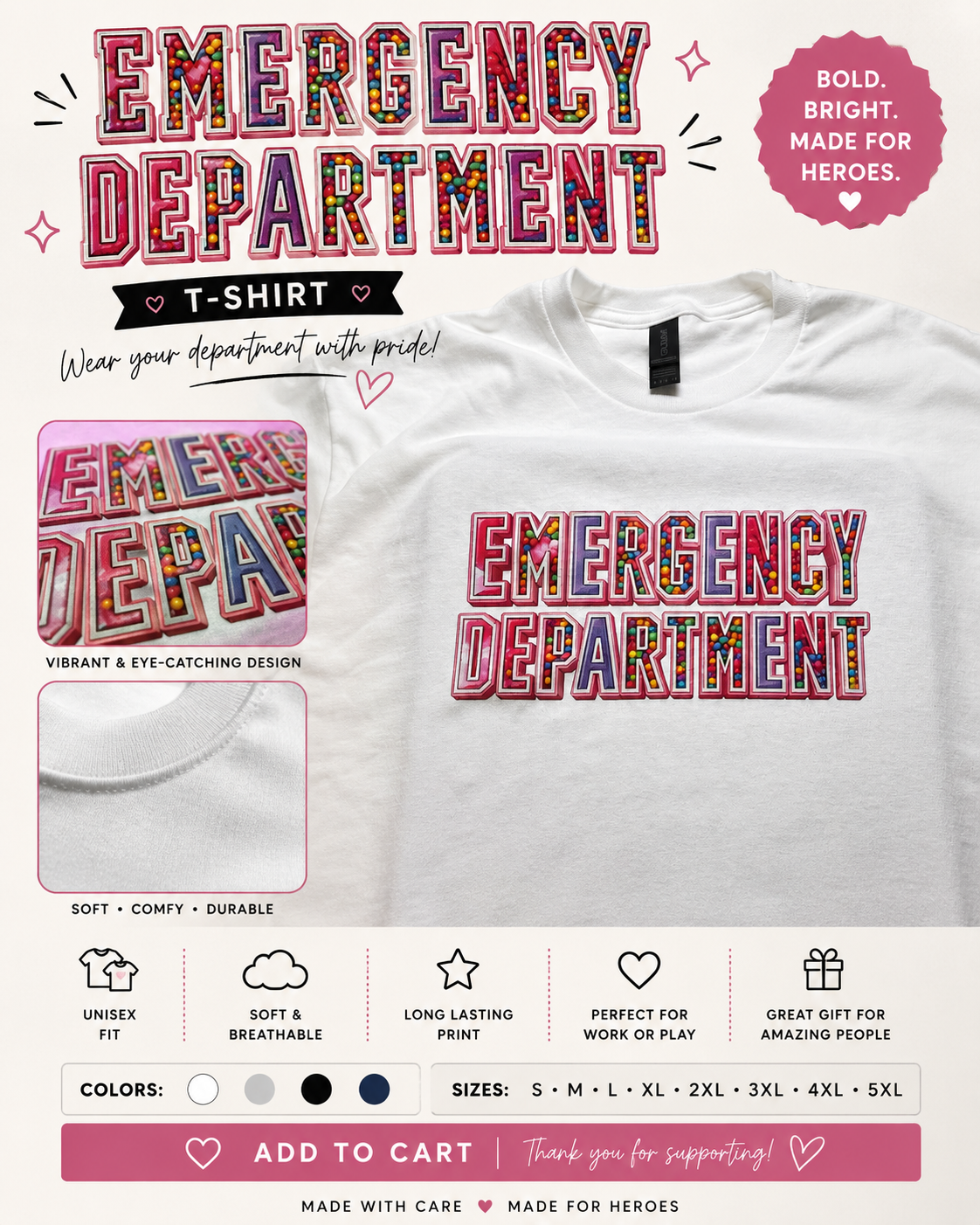 Candy Gumball Emergency Department T-Shirt