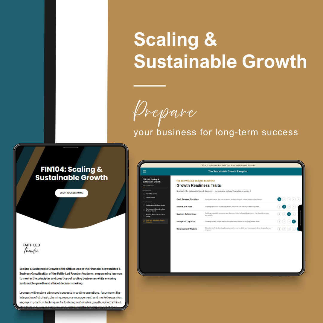FIN104: Scaling & Sustainable Growth