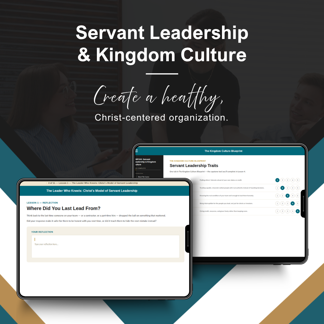 KBP104: Servant Leadership & Kingdom Culture
