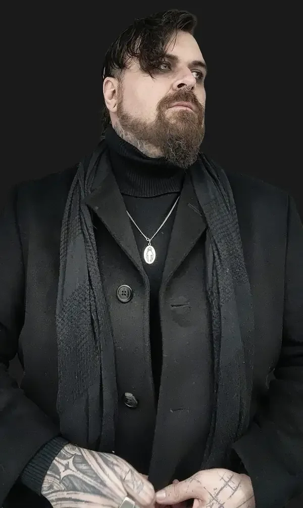 Brother Thomas, dark art tattoo artist at Midgard Tattoo Company