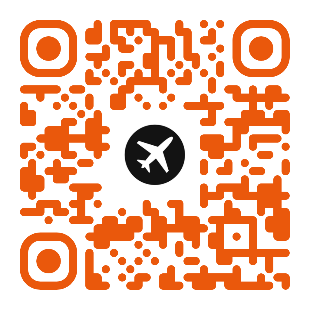 QR code with flight plan travel logo