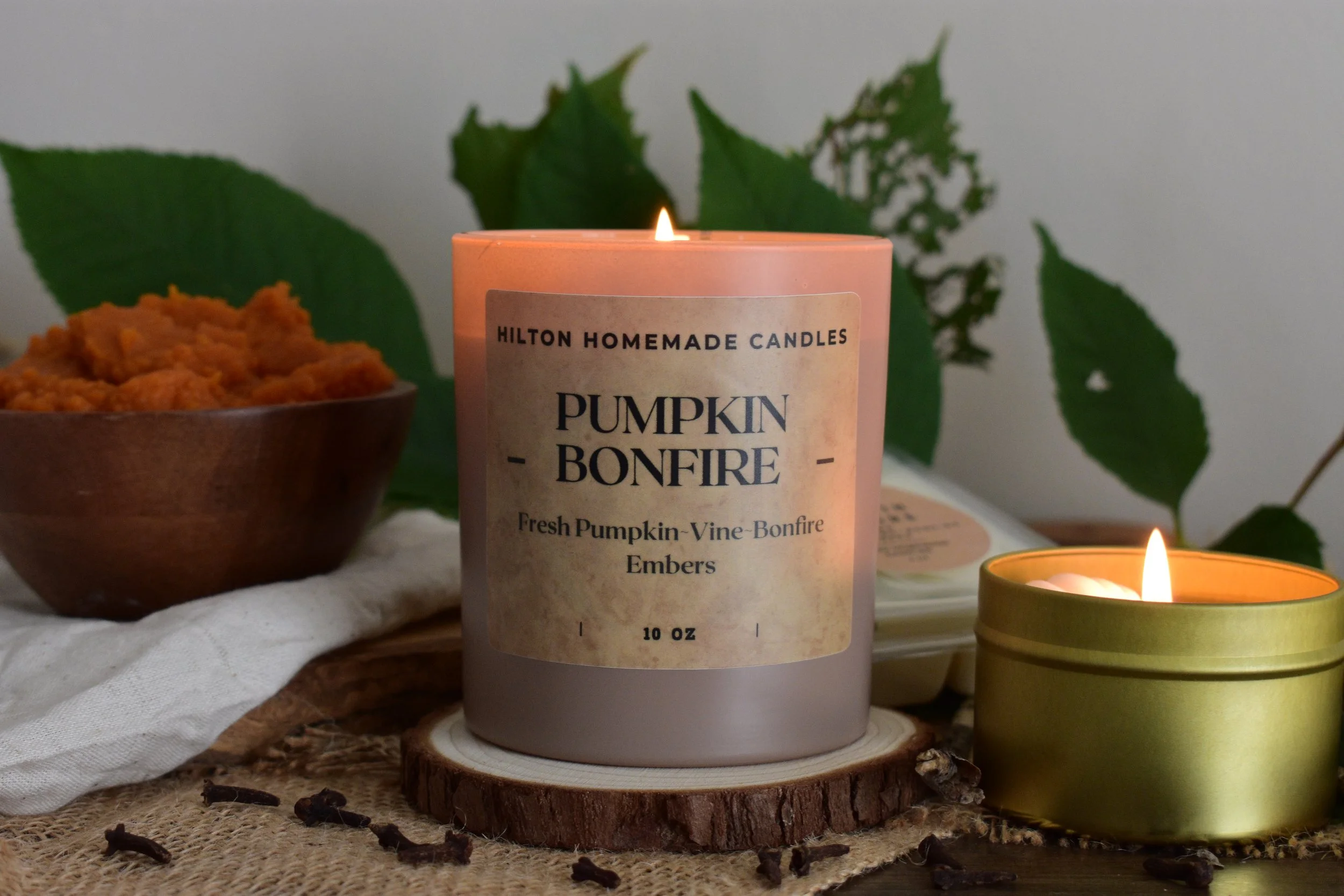 Pumpkin Bonfire Large Candle 10oz